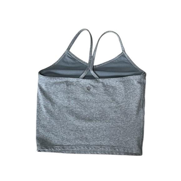 Athleta Girls Grey Cropped Tank Size Medium 8-10 - Picture 2 of 3